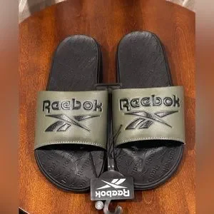 Reebok | Shoes | Mens Nwot Olive Green Reebok Slides | Poshmark display picture 2